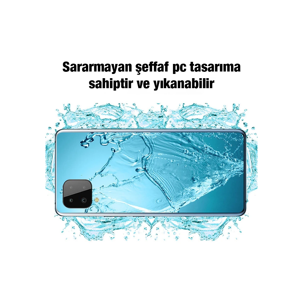 ALLY SM Galaxy A22 4G Kılıf Kamera Korumalı Ultra İnce Şeffaf Silikon 