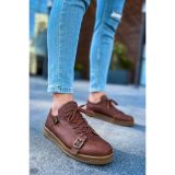 CH191 - CKT Side Buckle Erkek Ayakkabı TABA