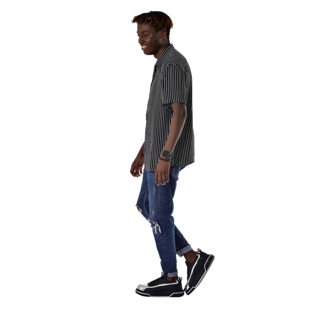 CH241 - CST Signature Line Up Erkek Ayakkabı SIYAH/GUMUS