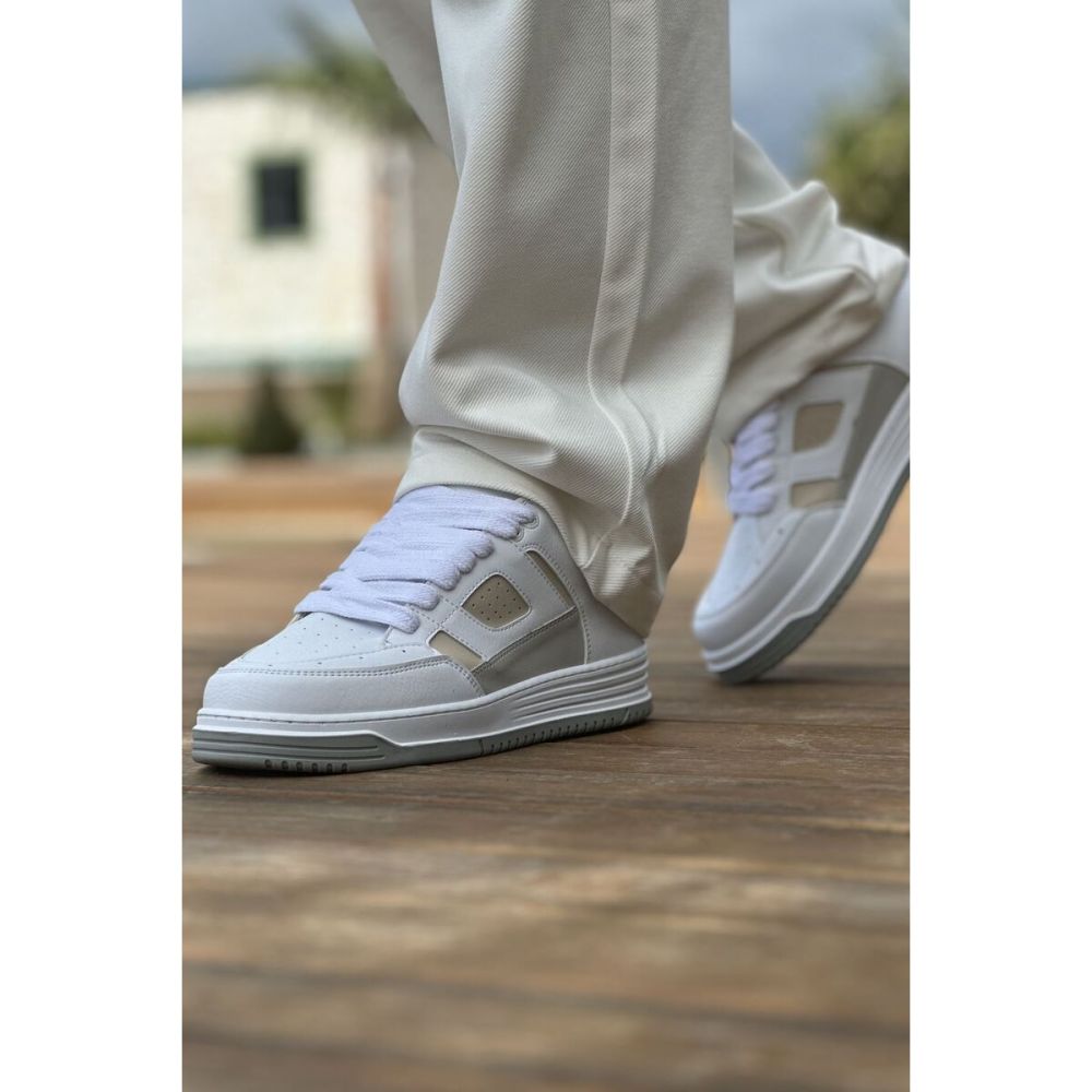 CH2410 - CBT Avax Erkek Spor Ayakkabı BEYAZ / BEJ