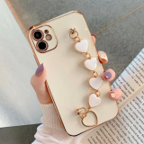 Ally iPhone 11 6.1inç Kılıf Kalp Bileklik Tutuculu Lüx Silikon Askılı 
