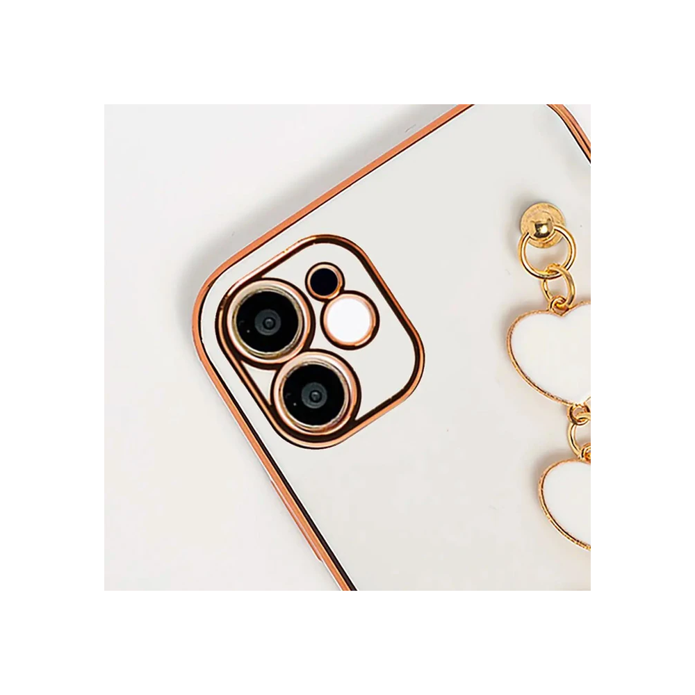 Ally iPhone 11 6.1inç Kılıf Kalp Bileklik Tutuculu Lüx Silikon Askılı 