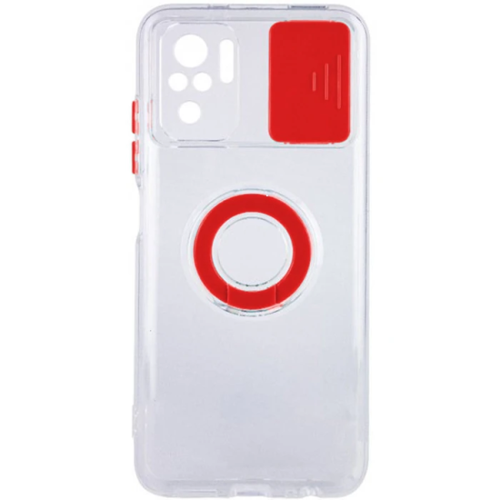 Ally Xiaomi Redmi Note 10 - 10s Kılıf Sürgülü Kamera Lens Korumalı Yüz