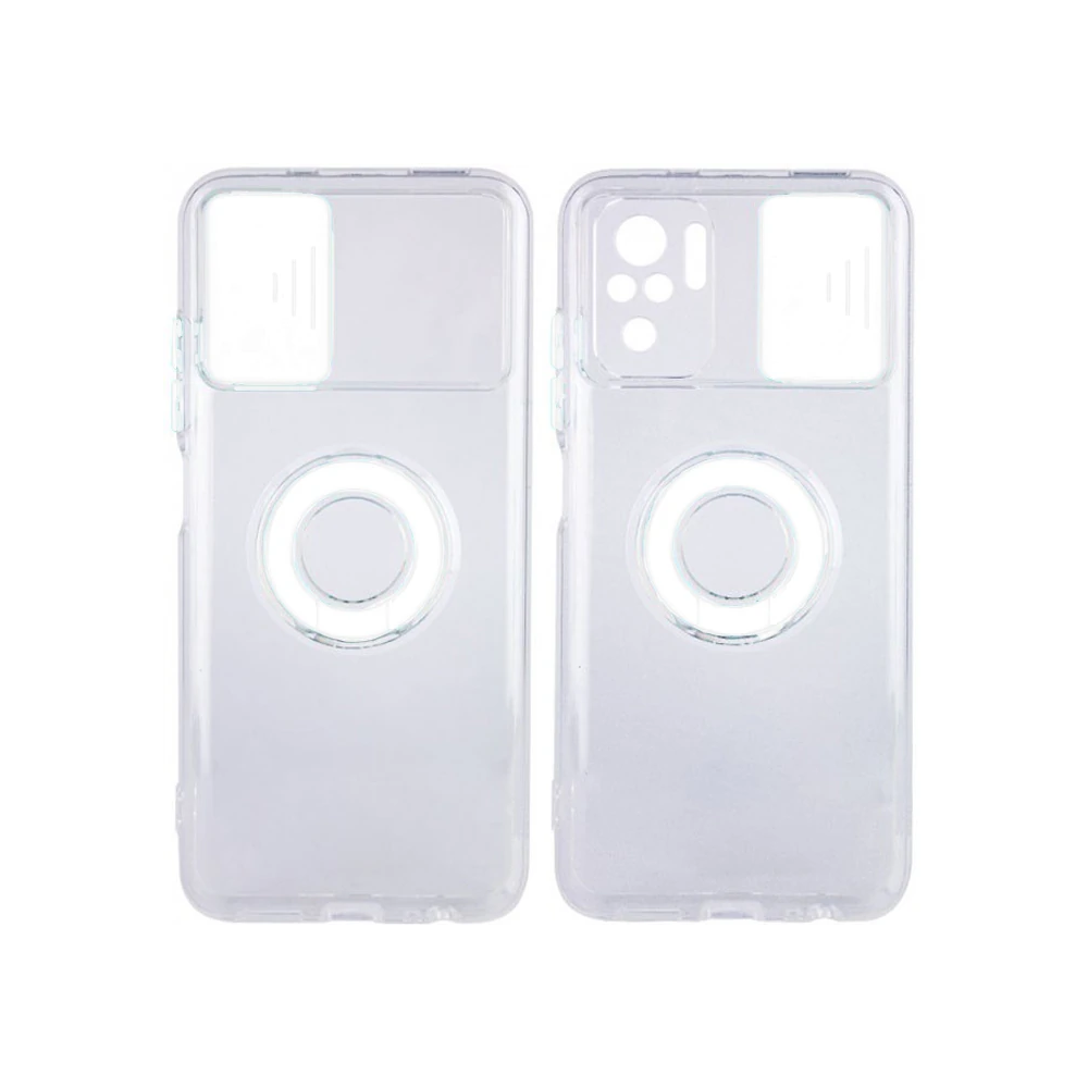 Ally Xiaomi Redmi Note 10 - 10s Kılıf Sürgülü Kamera Lens Korumalı Yüz