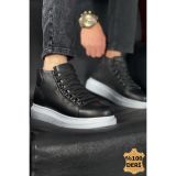 CH258 - DBT Roma Deri Erkek Bot SIYAH