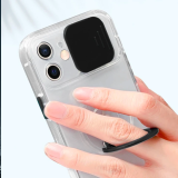 Ally iPhone 12 Pro Max Kılıf Sürgülü Kamera Lens Korumalı Yüzük Standl