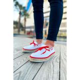 CH311 - Espadril Erkek Ayakkabı BEYAZ/KIRMIZI