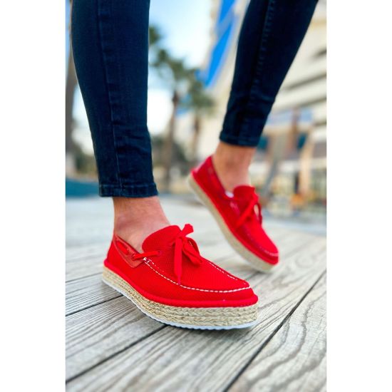 CH311 - Espadril Erkek Ayakkabı KIRMIZI