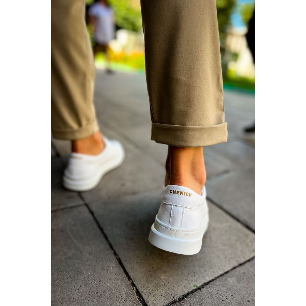 CH979 - Santoni CRT Spor Erkek Ayakkabı BEYAZ
