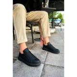 CH979 - Santoni CRT Spor Erkek Ayakkabı SIYAH