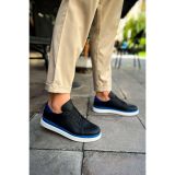 CH979 - Santoni GBT Spor Erkek Ayakkabı SIYAH/MAVI