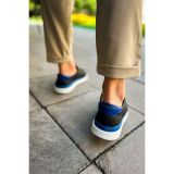CH979 - Santoni GBT Spor Erkek Ayakkabı SIYAH/MAVI