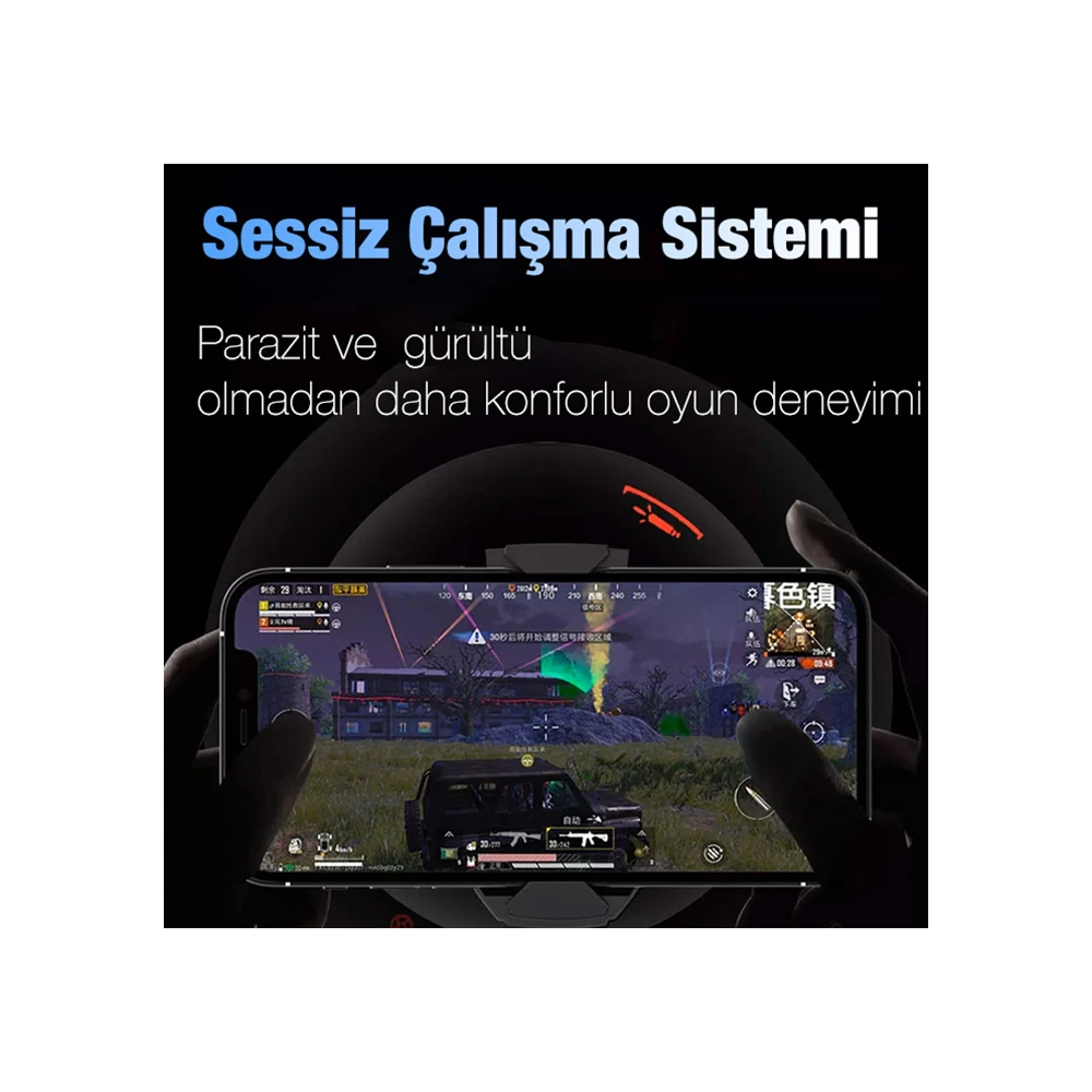 MEMO DL-A2 Cep Telefonu Soğutma Fanı Gamer Oyuncu Radyatör Soğutucu