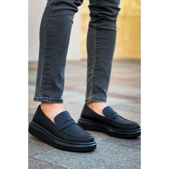 Robert - RS615 Siyah Erkek Loafer Ayakkabı SIYAH ST
