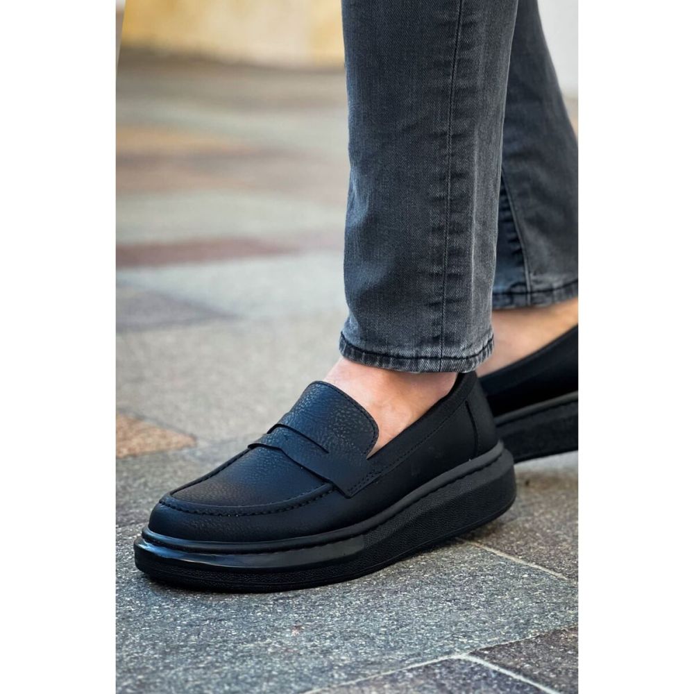 Robert - RS615 Siyah Erkek Loafer Ayakkabı SIYAH ST