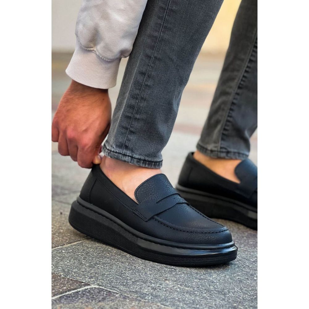 Robert - RS615 Siyah Erkek Loafer Ayakkabı SIYAH ST