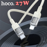 Hoco U129 Transparan Type-C to Lightning Data ve Şarj Kablosu 1m