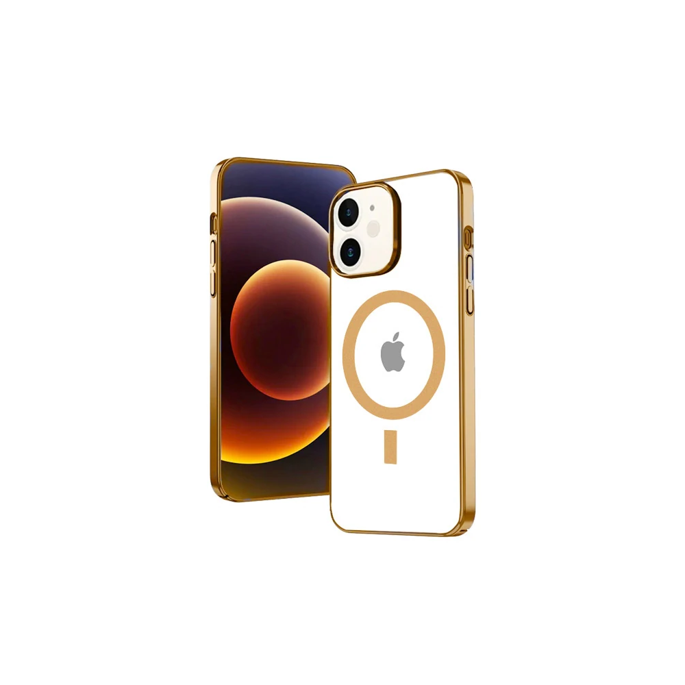 Ally iPhone 12 - 12 Pro 6.1inç Magsafe Uyumlu Renkli Kenar Silikon Kıl