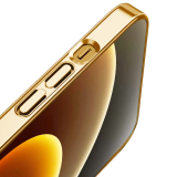 Ally iPhone 12 - 12 Pro 6.1inç Magsafe Uyumlu Renkli Kenar Silikon Kıl