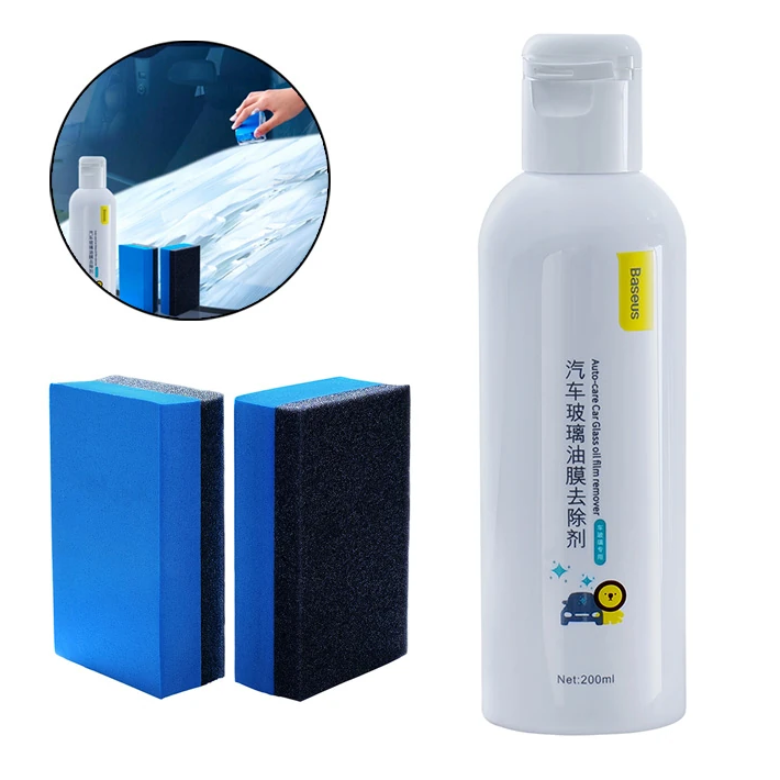 Baseus Araç Bakım Ön Cam Temizliği 200ml Yağ Çözücü ve Parlatıcı Sprey