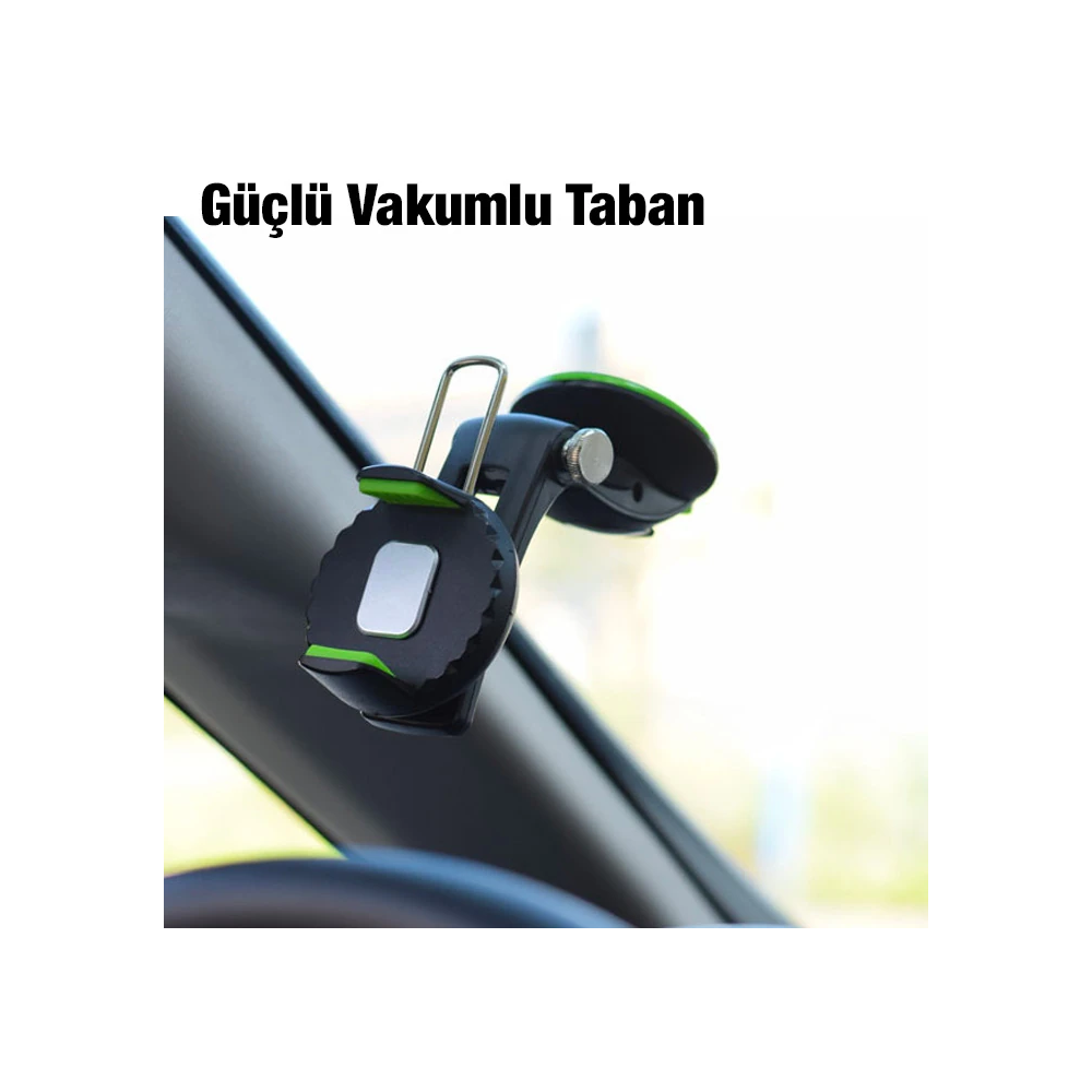 Ally 360 Dönebilen Torpido Üstü Vakumlu Araç Oto Telefon Tutucu