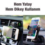 Ally 360 Dönebilen Araç Klima Havalandırma Bölmesi Kancalı Telefon Tut