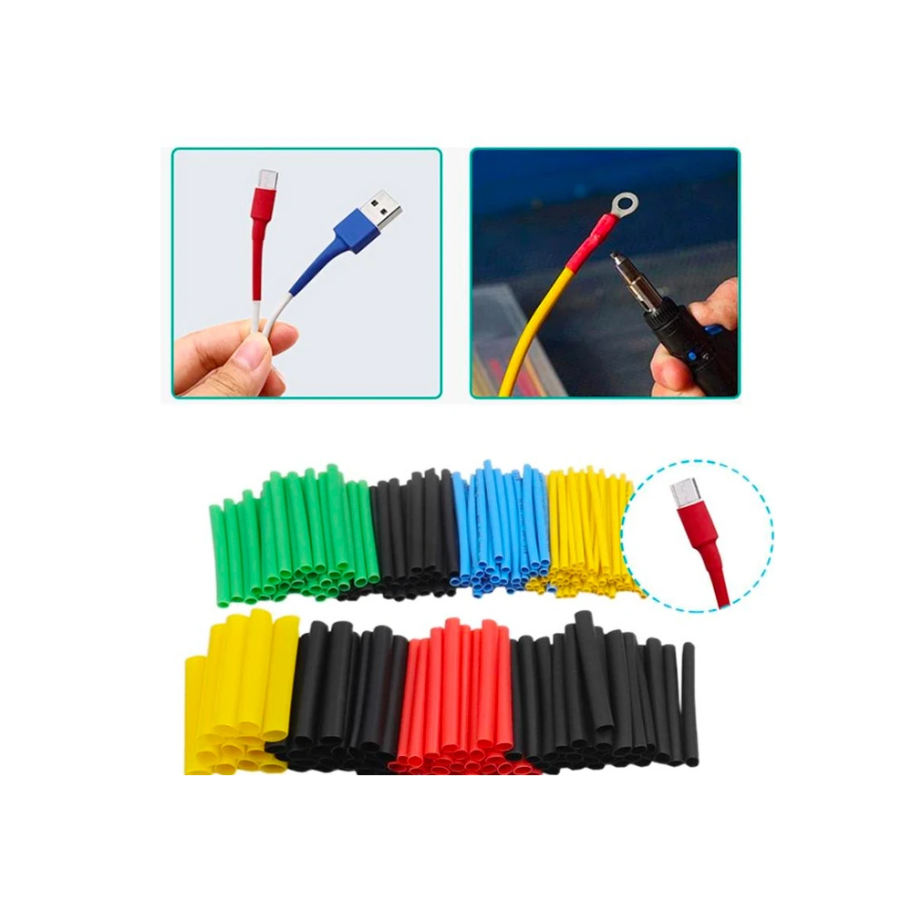 Ally 5 Renk Makaron Isı İle Daralan Kablo Seti 530 Adet 8 Boy Set