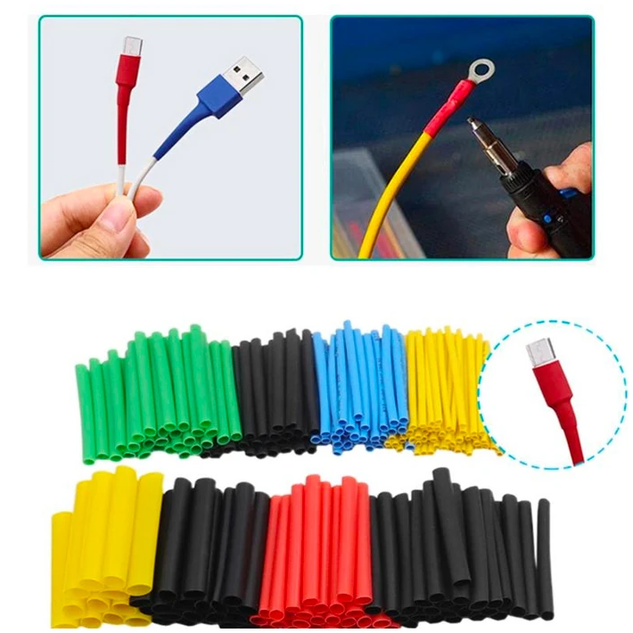 Ally 5 Renk Makaron Isı İle Daralan Kablo Seti 530 Adet 8 Boy Set