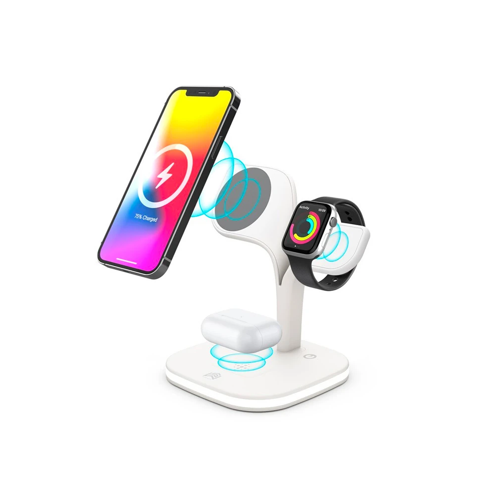 Ally 5in1 iPhone 15-14-13-12 Apple Watch Tutucu Kablosuz Şarj İstasyon