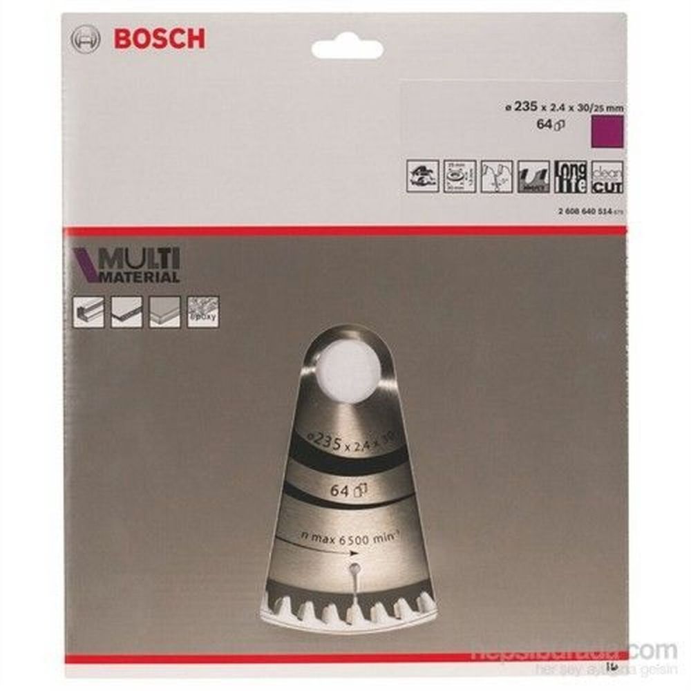 Bosch MultiMaterial 235X2,4X30/25 mm 64 Diş Testere