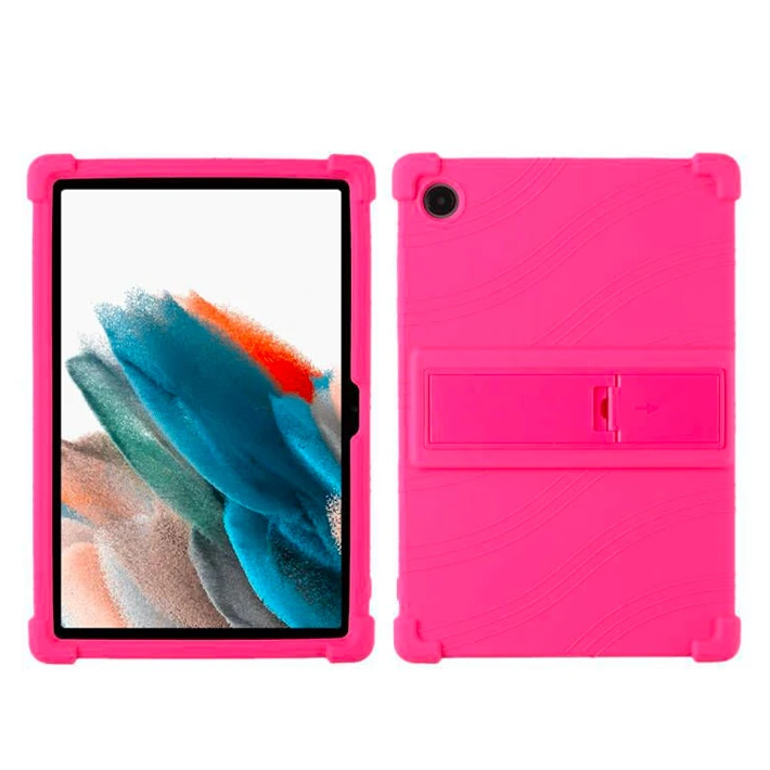 Ally SM Galaxy Tab A8 2021 10.5 (X200/X205) Kılıf Standlı Silikon Kılı