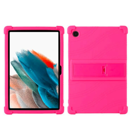 Ally SM Galaxy Tab A8 2021 10.5 (X200/X205) Kılıf Standlı Silikon Kılı