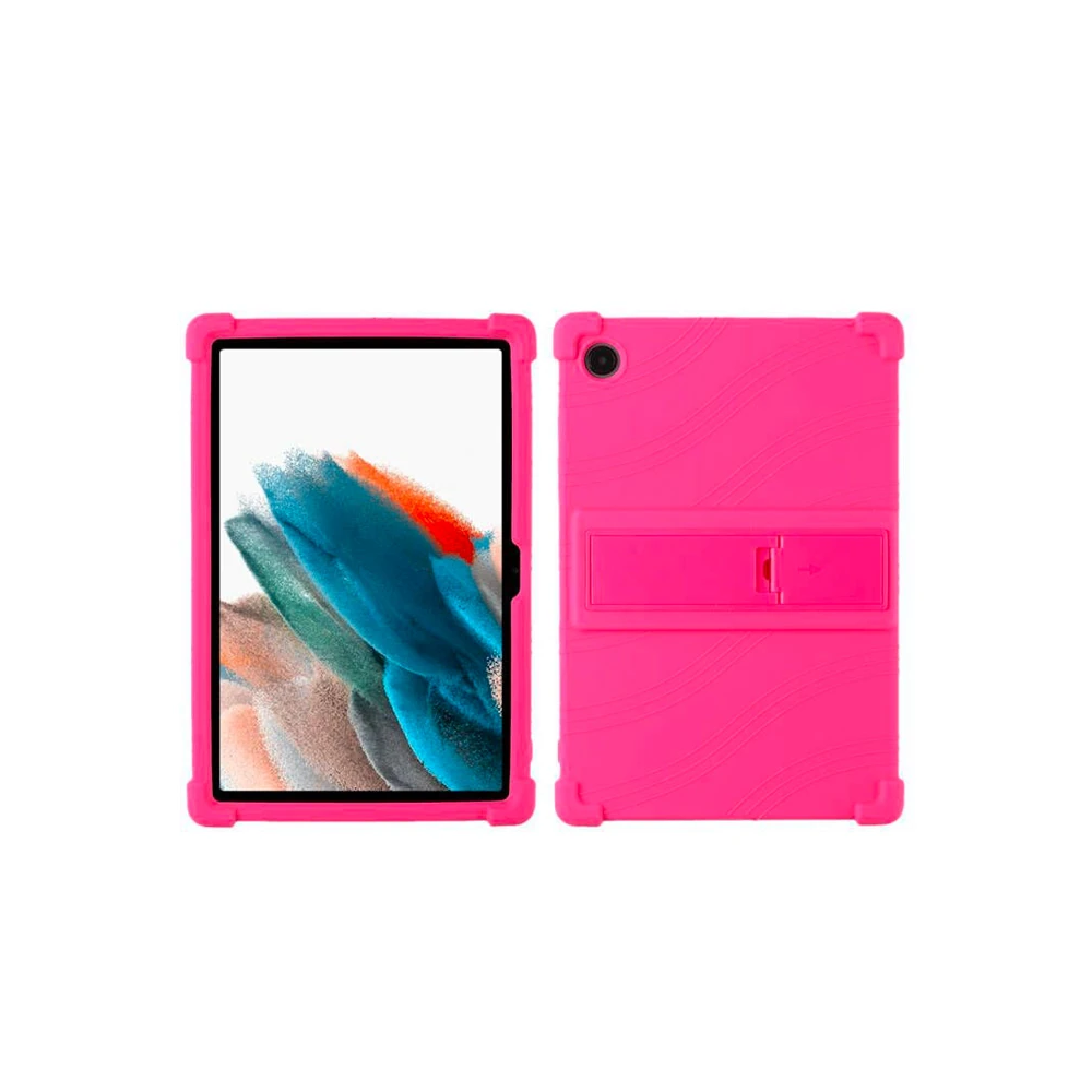 Ally SM Galaxy Tab A8 2021 10.5 (X200/X205) Kılıf Standlı Silikon Kılı