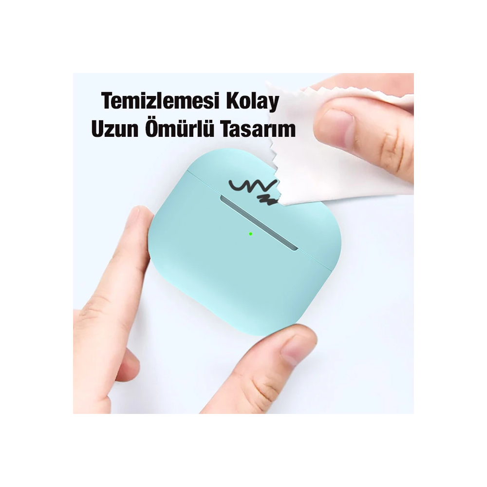 Ally Apple Airpods 3 için Ultra İnce Koruma Silikon Kulaklık Kılıfı