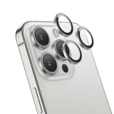 HOCO Crystal Clear iPhone 15 Pro-15 Pro Max HD 3D Metal Çerçeveli Kame