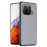 Dux Ducis Fino Serisi Xiaomi Mi 11 Pro Kılıf Premium Dokuma Silikon Kı