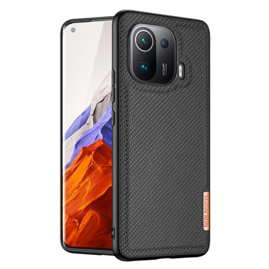 Dux Ducis Fino Serisi Xiaomi Mi 11 Pro Kılıf Premium Dokuma Silikon Kı