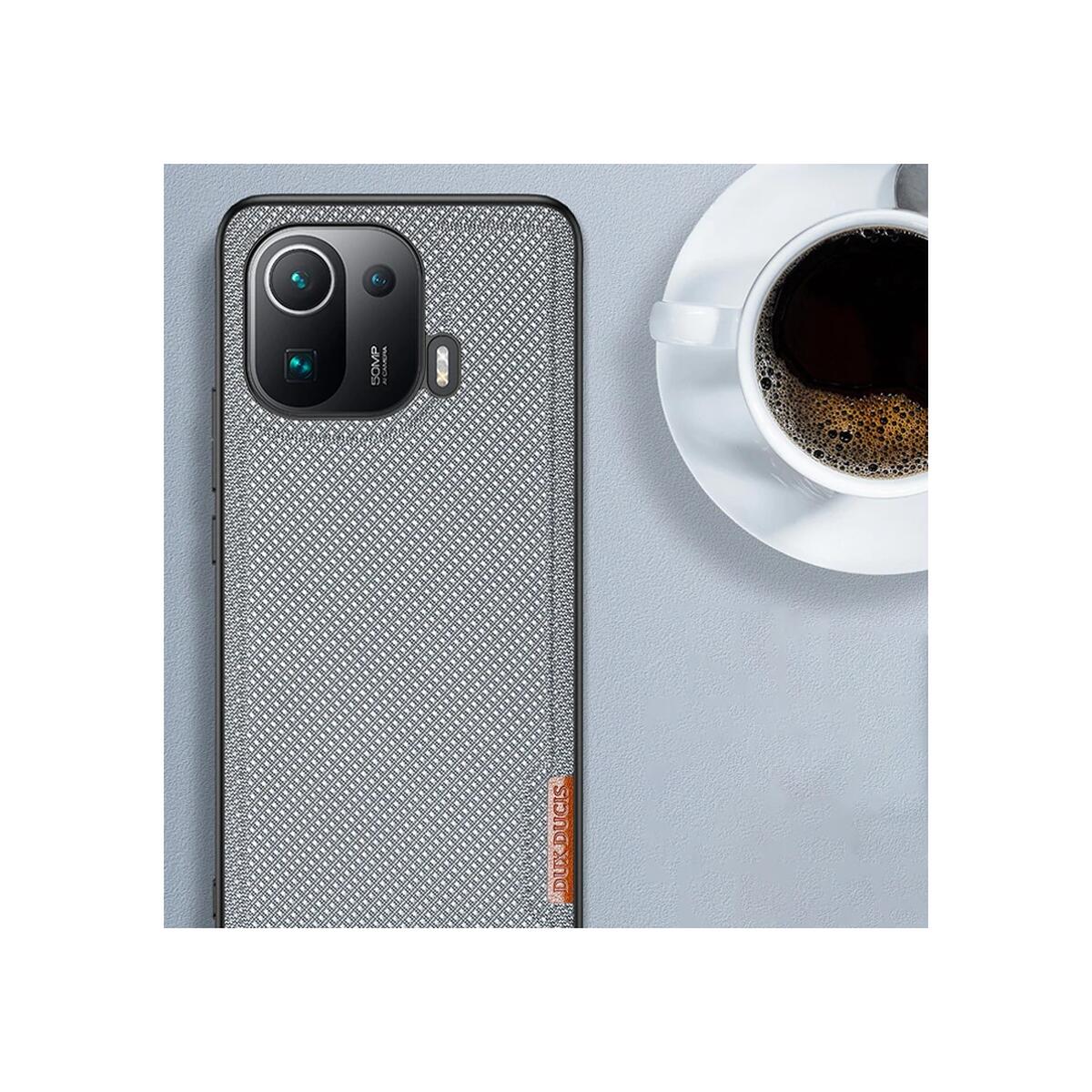 Dux Ducis Fino Serisi Xiaomi Mi 11 Pro Kılıf Premium Dokuma Silikon Kı