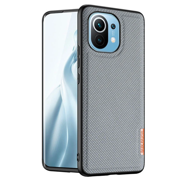 Dux Ducis Fino Serisi Xiaomi Mi 11 Kılıf Premium Dokuma Silikon Kılıf