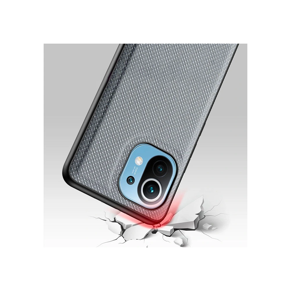 Dux Ducis Fino Serisi Xiaomi Mi 11 Kılıf Premium Dokuma Silikon Kılıf