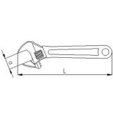 Elta 0601 Kurbağacık Anahtar 12'' 34 mm
