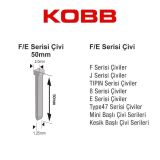 Kobb KBZ50F 50 mm 2500 Adet Çivi
