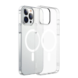 Baseus Crystal iPhone 13 Pro Magsafe Silikon Kılıf + Tempered Ekran Ko