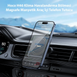 Hoco H46 Klima Havalandırma Bölmesi Magsafe Manyetik Araç İçi Telefon 