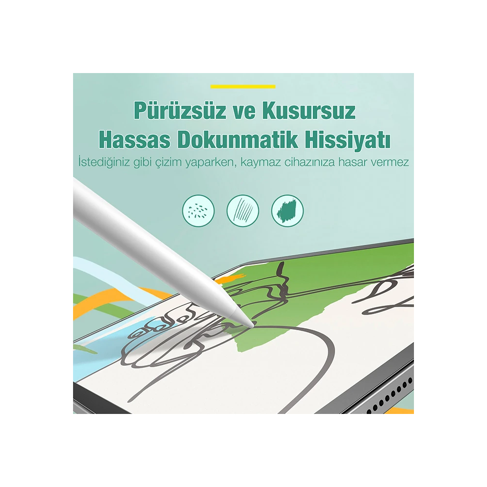Baseus iPad Pro 12.9inç (2018-2021-2021) Manyetik Kenarlı Mıknatıslı E