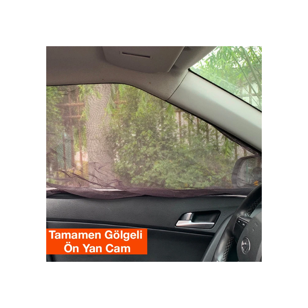 ALLY Araba Yan Cam Perdesi Sineklik Araç Oto Güneşlik Örtü Perde Kılıf