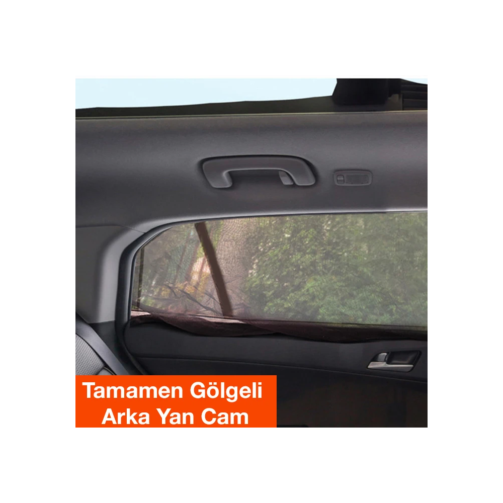 ALLY Araba Yan Cam Perdesi Sineklik Araç Oto Güneşlik Örtü Perde Kılıf