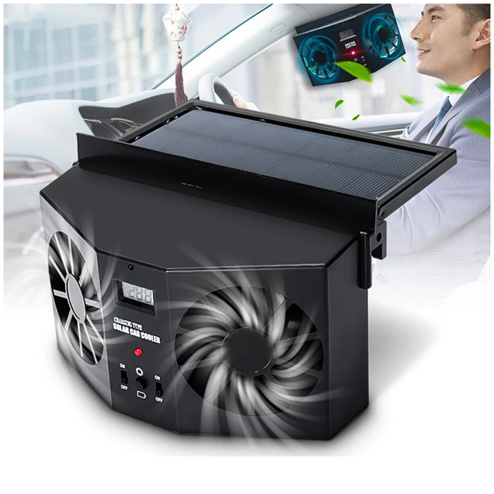Ally R-8032 Güneş Enerjili Çift Fanlı Solar Oto Araç Havalandırma