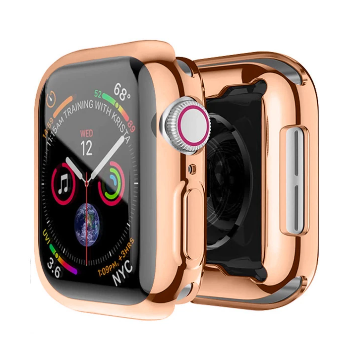 ALLY Apple Watch 7-8 41mm 360 Koruma Ultra Slim Silikon Kılıf