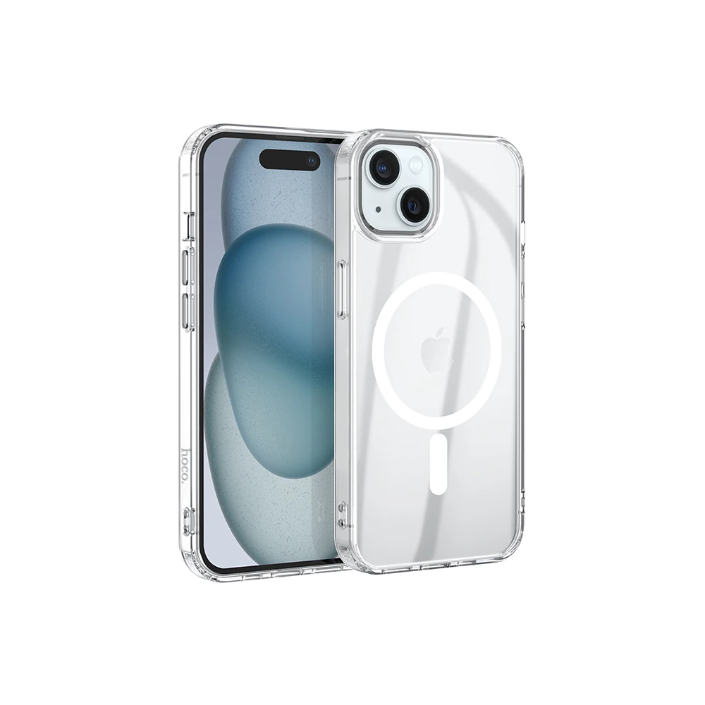Hoco iPhone 15 Anti-Fall Darbe Önleyici Airbag Manyetik Magsafe Siliko